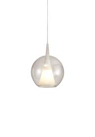 M8240  Elsa Assembly Pendant (WITHOUT PLATE) Round Shade 1 Light Clear Glass